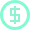 Dollar coin icon